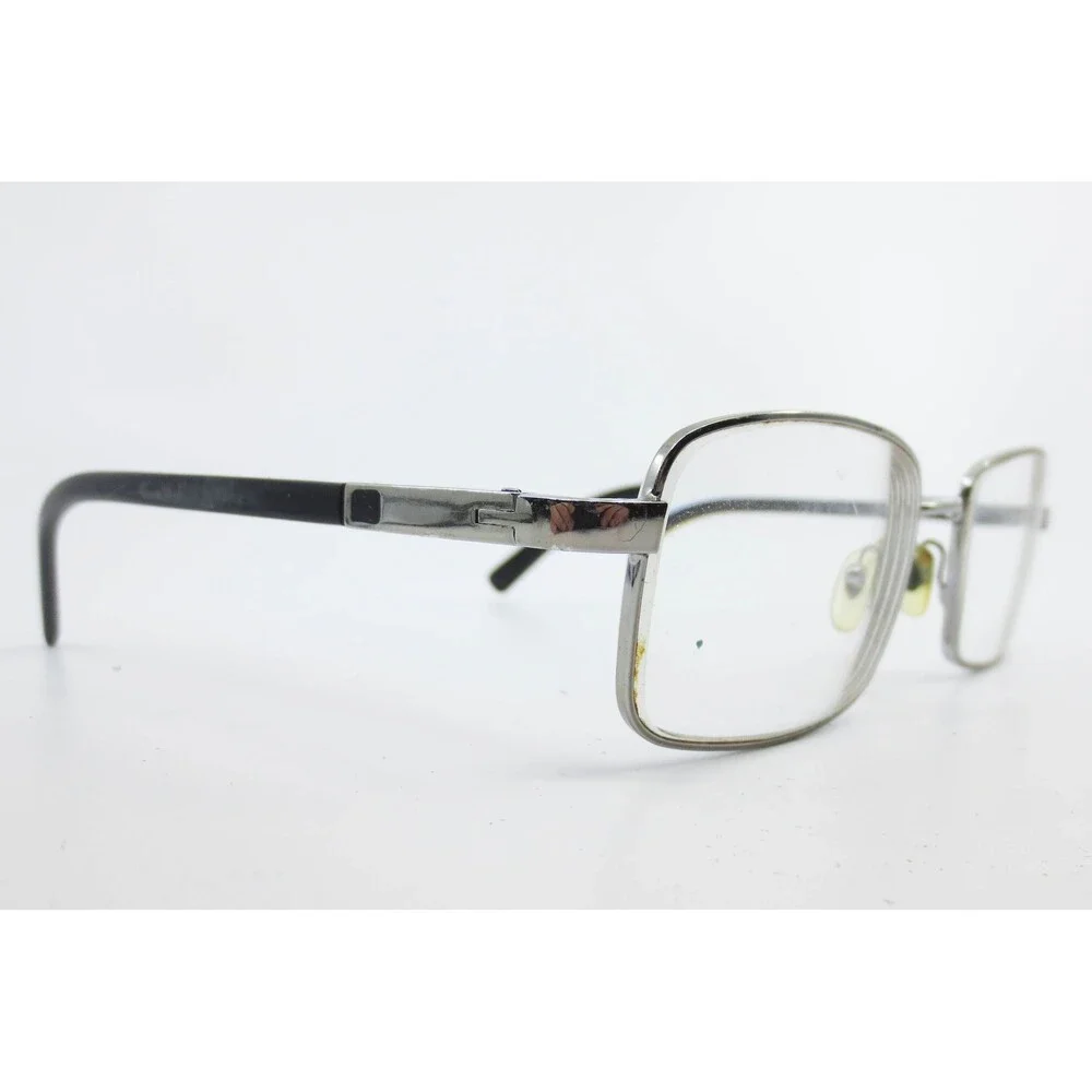 Sferoflex 2206 268 Gunmetal Silver Rectangular Metal Eyeglass Frames 55-19-140